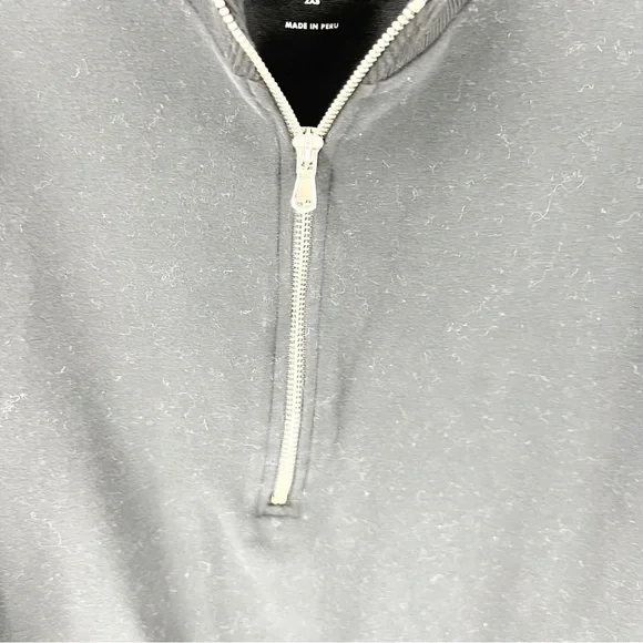 ✅Universal Standard Sweatshirts | Womens Zoe Half Zip Funnel Neck Pullover Black - Picture 5 of 6